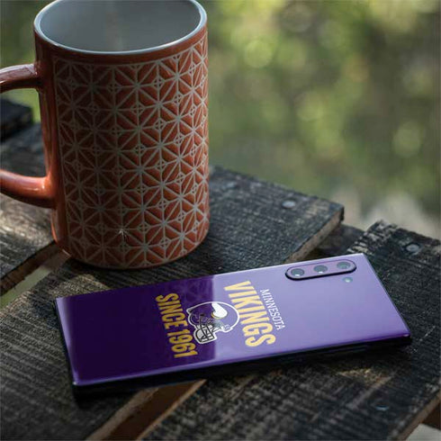 NFL Minnesota Vikings Helmet Galaxy Note 10 Skin